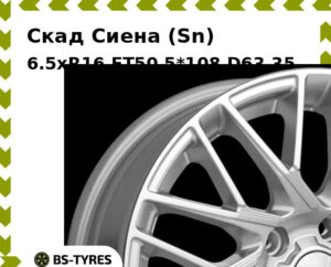 Колесный диск Скад Сиена (Sn) 6.5xR16 ET45 5*114.3 D60.1