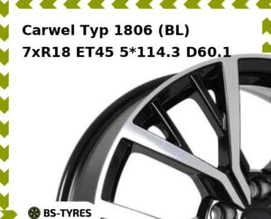 Колесный диск Carwel Тур 1806 (BL) 7.0xR18 ET45 5*114.3 D60.1