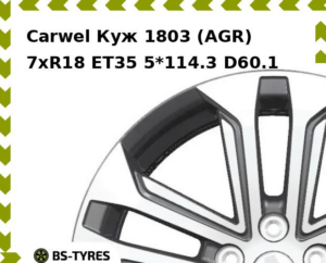 Колесный диск Carwel Куж 1803 (AGR) 7.0xR18 ET45 5*114.3 D60.1