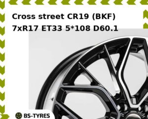 Колесный диск Cross street CR19 (BKF) 7.5xR18 ET45 5*114.3 D60.1