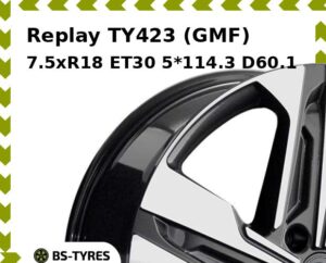 Колесный диск Replay TY423 (GMF) 7.5xR18 ET30 5*114.3 D60.1