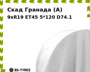 Колесный диск Скад Гранада (A) 9xR19 ET45 5*120 D74.1